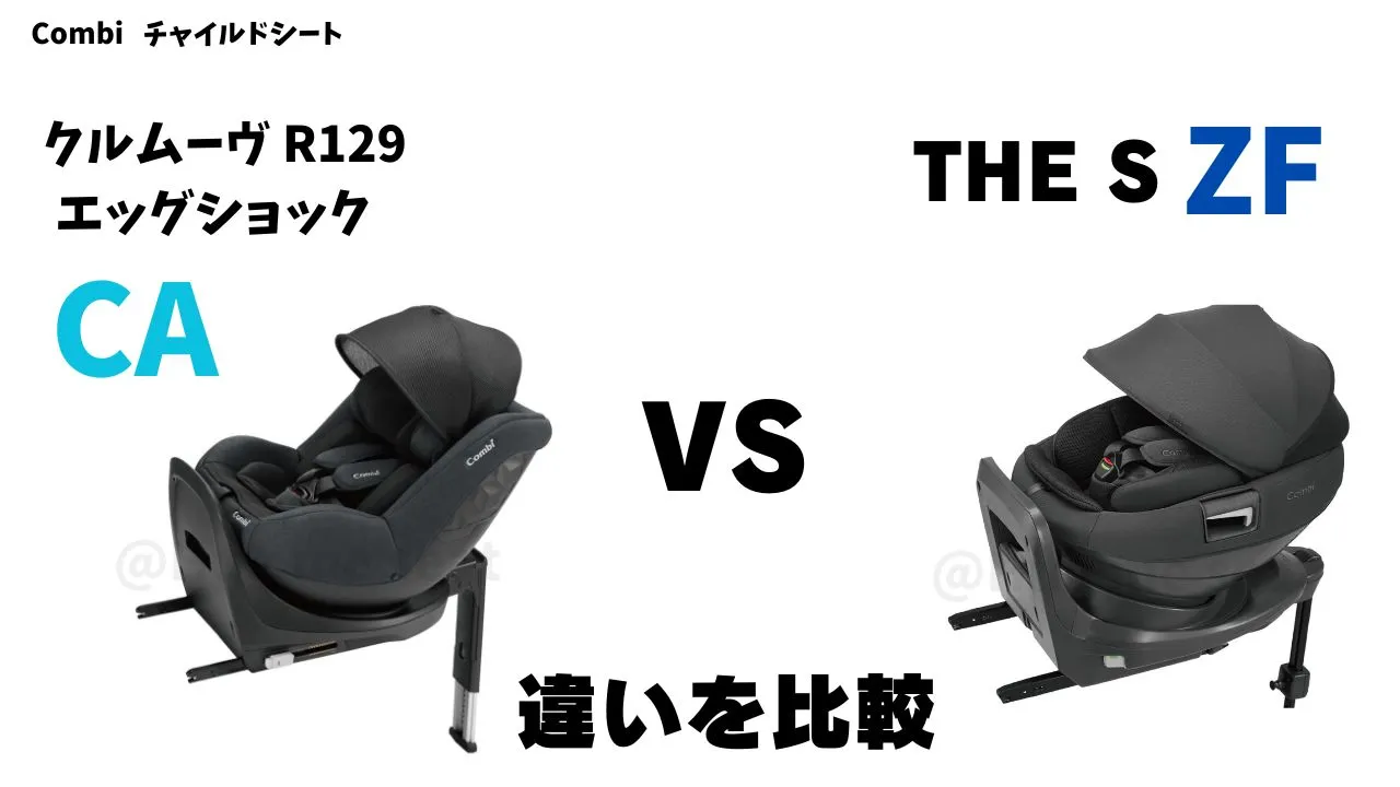 クルムーヴR129エッグショックCAとTHE S ZFの違いを比較