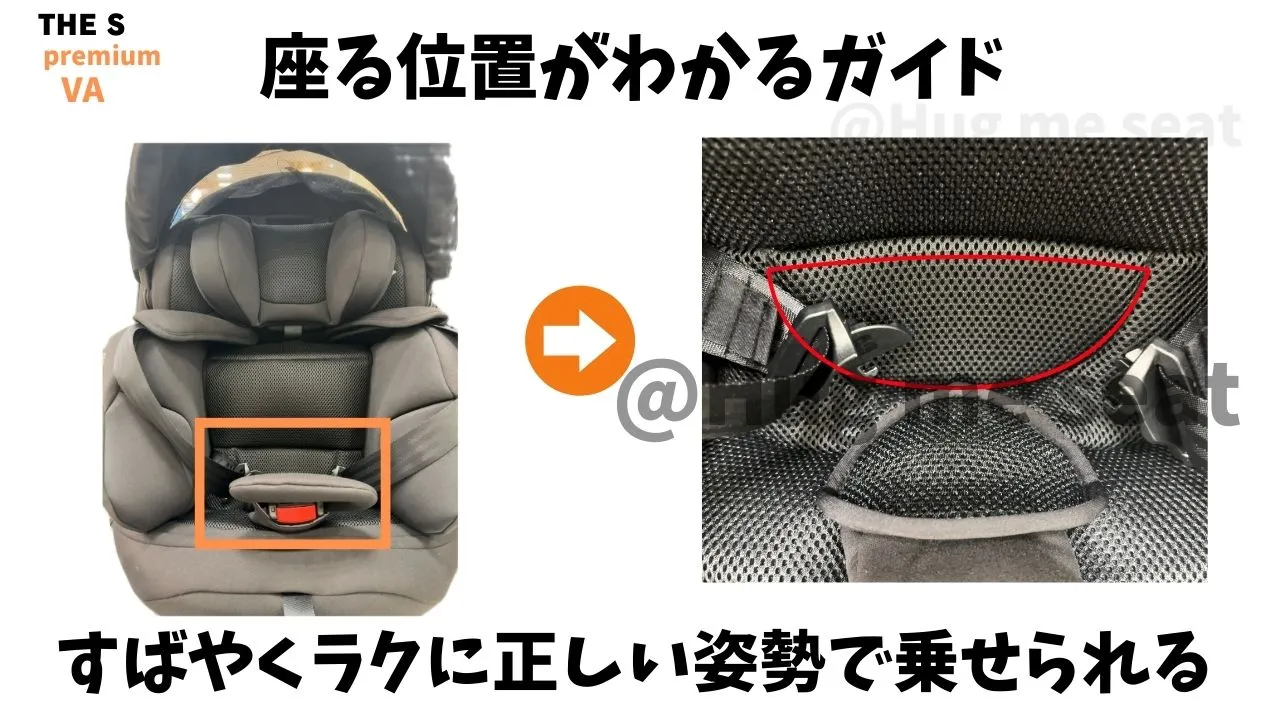座る位置がわかる機能
